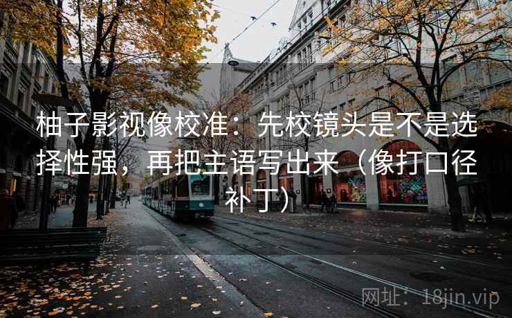 柚子影视像校准：先校镜头是不是选择性强，再把主语写出来（像打口径补丁）